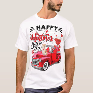 T-shirt Cute Shiba Inu Chien Heureuse Sainte-Valentin de C