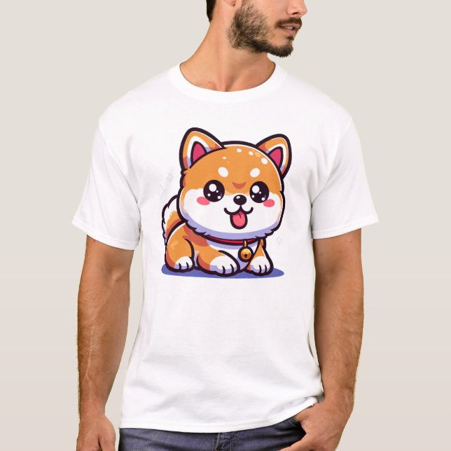 T-shirt Cute Shiba Inu Pup (Devant)