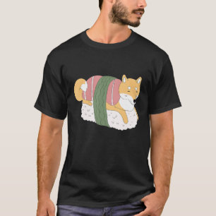 T-shirt Cute Shiba Inu Sushi Shirt Doge Doggo Mème