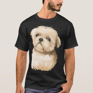 T-shirt Cute Shih Tzu Chien Animal Animaux Animaux Cadeaux