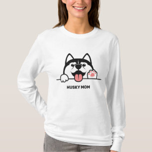 T-shirt Cute Siberian Husky texte personnalisé