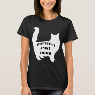 T-shirt Cute SImple Amusant Moderne Chat Maman Chemise