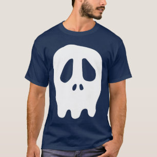 T-shirt Cute Skull Punk Rock Skeleton Gothique Grim Hallow