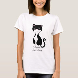 T-shirt Cute Smart Tuxedo Chat