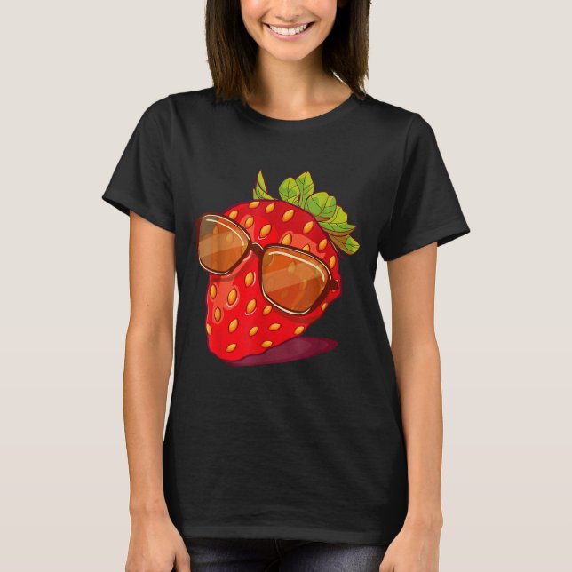 T-shirt Cute Strawberry Fruit Lover Aesthetic Summer Gift  (Devant)