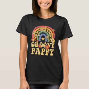 T-shirt Cute Super Pappy Retro Super Rainbow