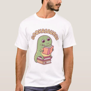 T-shirt Cute T-rex Dinosaur Lire Un Livre Boisaurus Fun