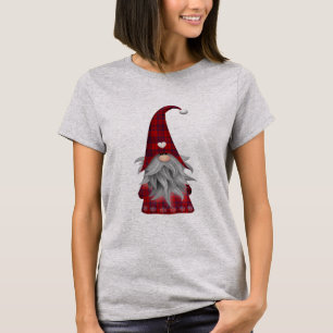 T-shirt Cute Tartan Gnome Elf de Noël