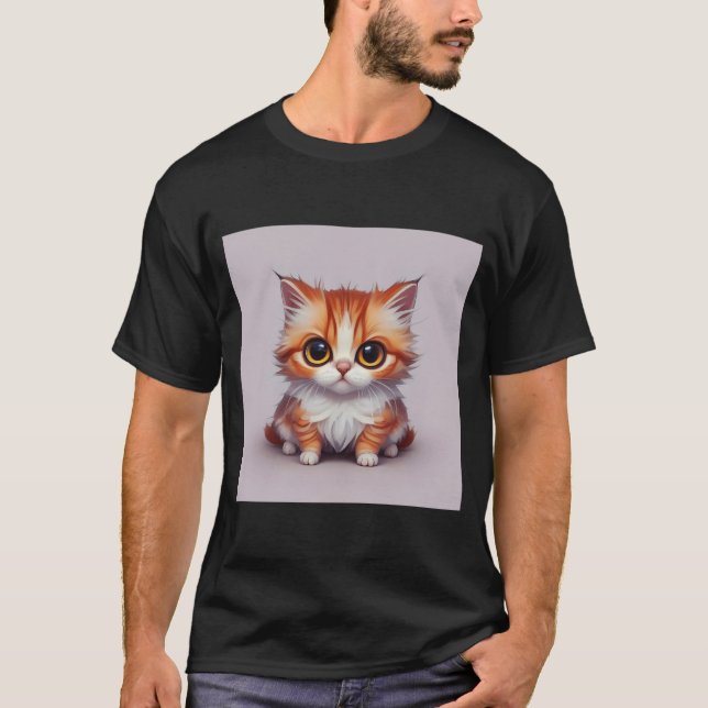 T-shirt Cute Tater Tot Chat (Devant)