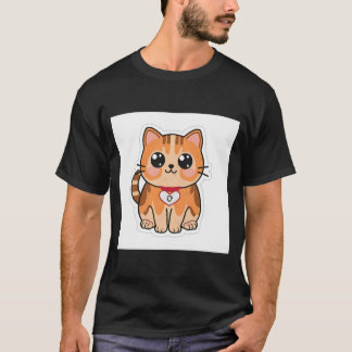 T-shirt Cute Tater Tot Chat avec Tender Heart Plush