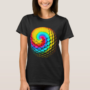 T-shirt Cute Tie Dye Golf Cadeau Hommes Femmes Drôle Rainb