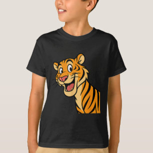 T-shirt Cute Tiger Wildcat Drôle Animaux sauvages Jungle