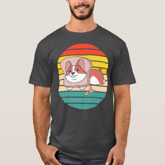 T-shirt Cute Toast Corgi-828