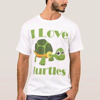 T-shirt Cute Turtle loving Kid Reptile Fan