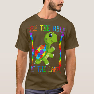 T-shirt Cute Turtle Puzzle Sensibilisation sur l'autisme