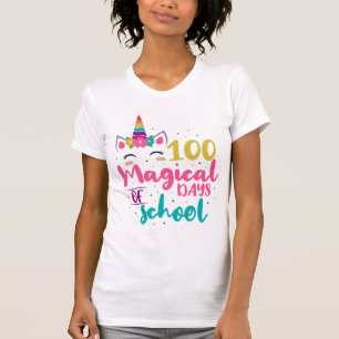 T-shirt Cute Unicorn 100 Jours Magiques De L'École