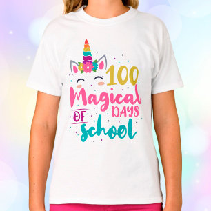 T-shirt Cute Unicorn 100 Jours Magiques De L'École
