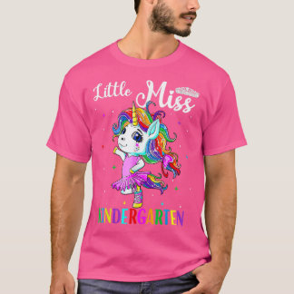 T-shirt Cute Unicorn Hello Kindergarten Premier Jour Retou