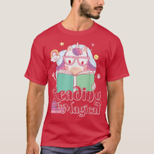 T-shirt Cute Unicorn Lecture est Magique Lecteur Lovers