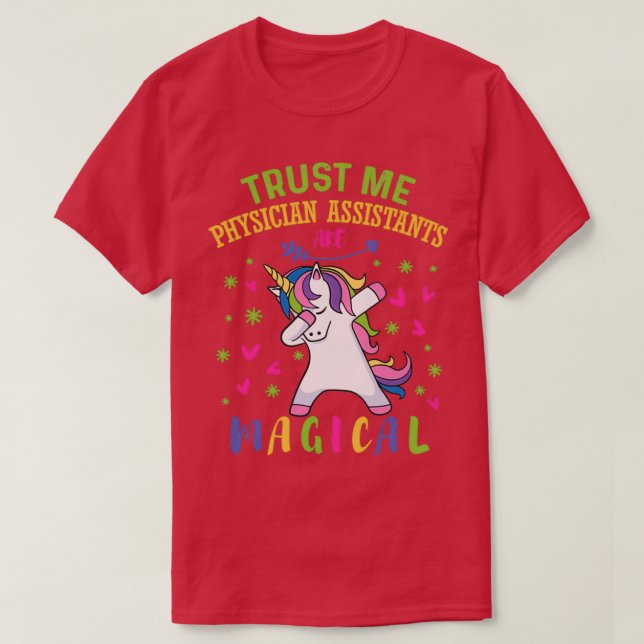 T-shirt Cute Unicorn Médecin Assistant Don 2 (Design devant)