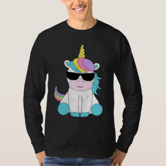 T-shirt Cute Unicorn Sunglasses Magical Unicorns Fantasy M