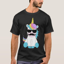 Cute Unicorne Avec Moustache