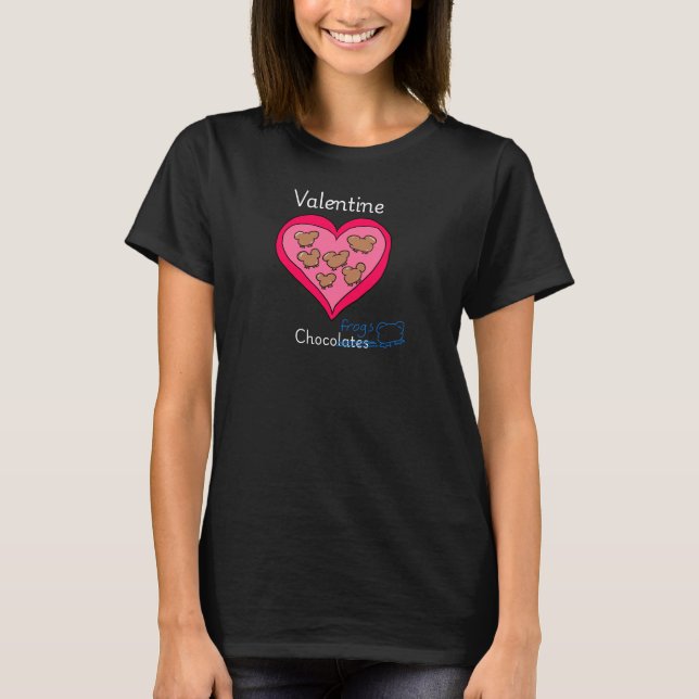 T-shirt Cute valentine choco frogs shirt (Devant)