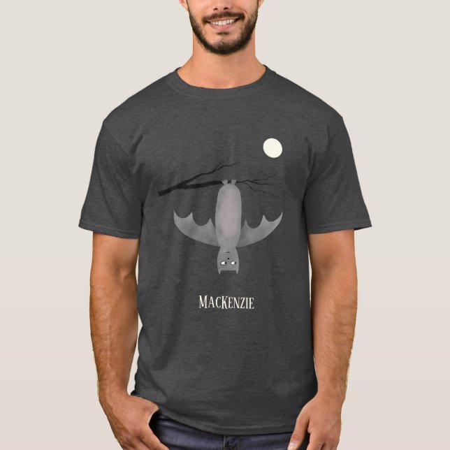 T-shirt Cute Vampire chauve personnalisée (Devant)