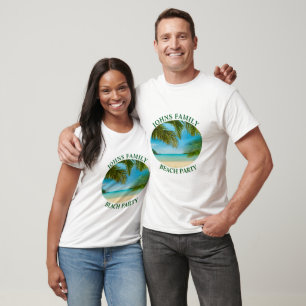 T-shirt Cute Vintage Beach Waves Sunshine Vacation Femmes