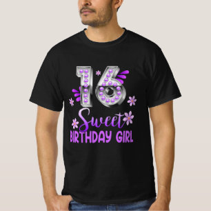 T-shirt Cute violet noir sucré 16 Style I 16e anniversaire