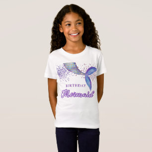 T-Shirt Cute violet rose Parties scintillant moderne Sirèn