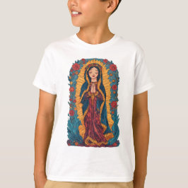 T-shirt Cute Virgin of Guadalupe Kid's Tee Shirt