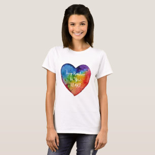 T-shirt Cute Watercolor Rainbow