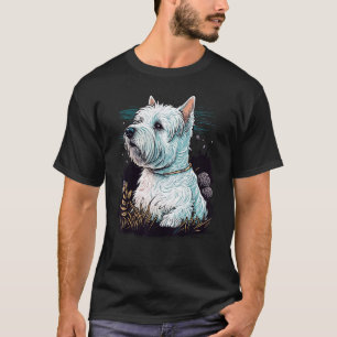T-shirt Cute West Highland White Terrier Dog sur Westie Lo