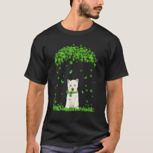T-shirt Cute Westie Chien Irlandais Vert Shamrock C St Pat