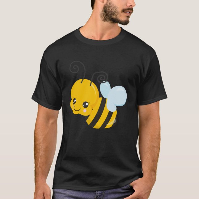 T-shirt Cute Wholesome Bee Save the Bees Bumblebee (Devant)