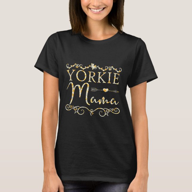 T-shirt Cute Yorkie Mama Yorkshire Terrier Lover Propriéta (Devant)