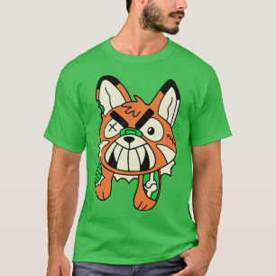 T-shirt Cute Zombie Fox Funny Halloween Animaux
