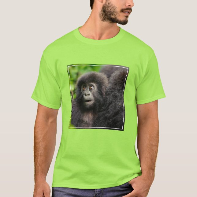 T-shirt Cutest Baby Animals | Young Mountain Gorilla (Devant)