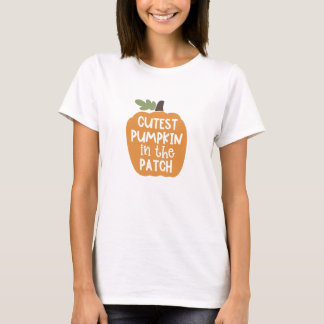 T-shirt Cutest Pumpkin In The Patch Cute Fall Autumn