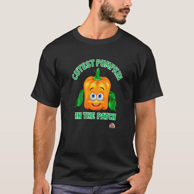 T-shirt Cutest Pumpkin in the Patch  Spookley the Square P (Devant)