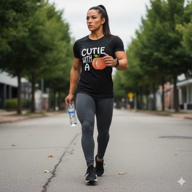 T-shirt Cutie avec beauté (Créateur téléchargé)