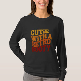 T-shirt Cutie Avec Un Boot Rétro Vintage