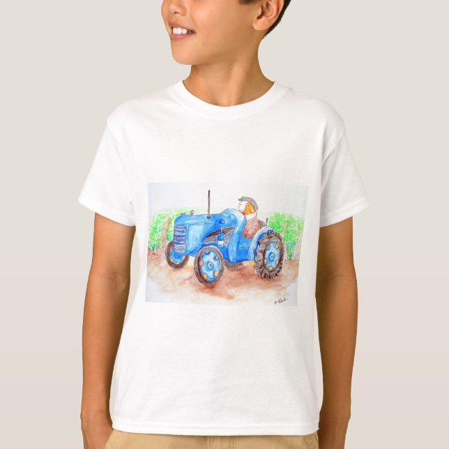 T-shirt Cutie l'agriculteur Guinée Peinture de porc (Devant)