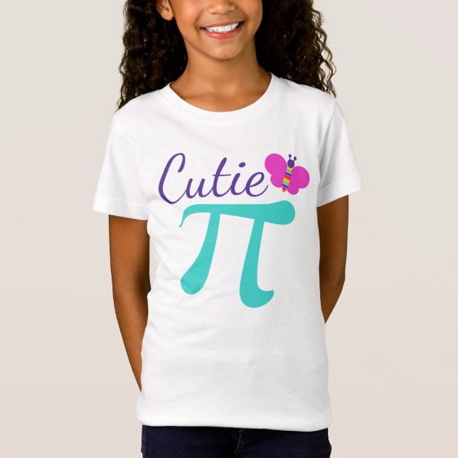 T-Shirt Cutie Pi Cute Math Pun Girls (Devant)