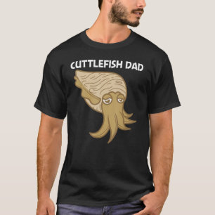 T-shirt Cuttlefish Pour Papa Père Mer Créature Animal