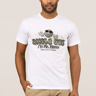 T-shirt cuz de sourire je suis M. Happy