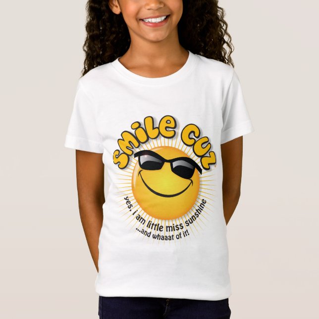 T-Shirt cuz de sourire… oui, je suis peu de soleil de coup (Devant)