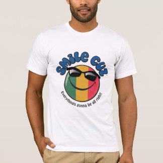 T-shirt "Cuz Everythings de sourire allant être tout droit