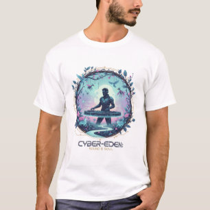T-shirt Cyber-Eden DJ Tee – Digital Paradise Beats